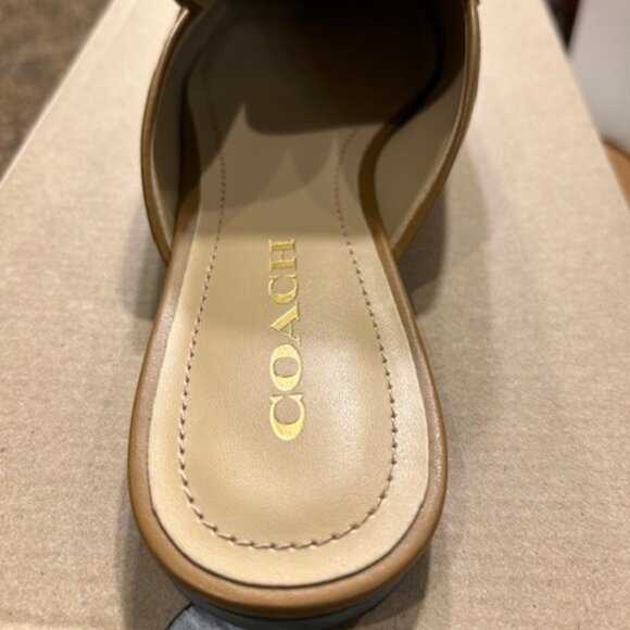 Coach Light Saddle Samie Leather Slide - Picture 6 of 11
